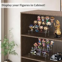 Présentoir de table en acrylique transparent, organisateur multi-usages pour figurines Pop, vernis à ongles, cupcakes, desserts de buffet