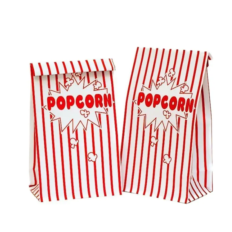 Groothandel Custom Print Pe Gelamineerd Papieren Zakken Voor Popcorn Verpakking