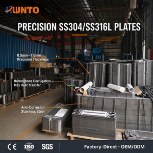 Intercambiador de Calor de Placas con Juntas Pequeño de Acero Inoxidable SS304 SS316L para Línea Piloto de Laboratorio, Área ≤1m², Certificado CE ISO - Product Image 2