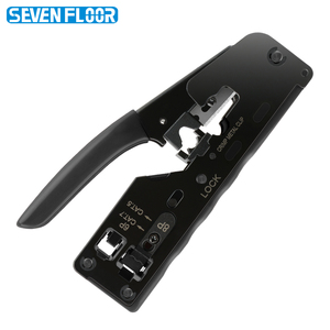 คีมเครือข่ายอเนกประสงค์ CAT5/CAT6/CAT7/RJ45 เครื่องมือเข้าหัวสายแบบ <span class=keywords><strong>EZ</strong></span> Crimp พร้อมคุณสมบัติ Pass Through สำหรับเข้าหัวสาย Rj11/R12/RJ45 - Product Image 2