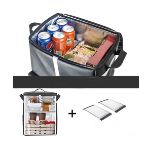 <strong>Insulated</strong> Cooler <strong>Bag</strong> for Food Beers Pizza <strong>Delivery</strong> Backpack Lunch Outdoor Picnics Office Take-Out - Product Image 5