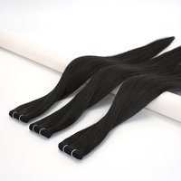 Extensions de cheveux humains européens teints couleur brun Balayage, cuticules intactes, Remy, double trame, 50g