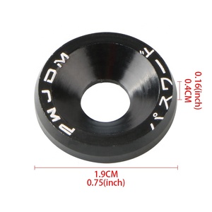 10 Stück JDM Auto Stoßstangen Schnellverschluss-Befestigungen Unterlegscheiben Aluminium-Schrauben-Set für Auto-Stoßstangen Kofferraum Kotflügel Heckklappen - Product Image 6