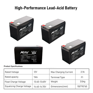 Baterías de Plomo-Ácido de Alta Calidad MOTU 12V 7Ah/9Ah/24Ah/38Ah, Batería AGM VRLA Sellada de Plomo-Ácido para Sistemas de Control de Acceso - Product Image 3