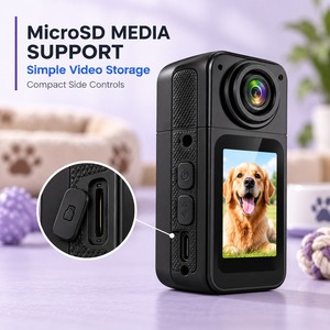 Caméra portable pour chien et chat, enregistreur vidéo pour animaux de compagnie avec objectif grand angle à 180 degrés - Product Image 4
