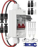 Interrupteur de déconnexion pour panneau solaire 32A DC500V AC400V IP65, système photovoltaïque extérieur, camping-car, boîtier de disjoncteur 2 pôles en cuivre à montage en surface PC