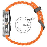 Correa Deportiva Transpirable y Ajustable para Reloj Inteligente con Orificios de Ventilación para Watch 8 40/44mm Classic Ultra, Correa de Silicona Resistente al Sudor