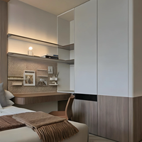 Armoire autoportante moderne en bois massif sur mesure avec étagères réglables et tiroirs, assemblage DIY, grande capacité, mobilier pour appartement et maison