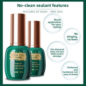 CHARZIEG Esmalte de Uñas en <span class=keywords><strong>Gel</strong></span>, Capa Superior Mate, <span class=keywords><strong>Gel</strong></span> Fortalecedor, <span class=keywords><strong>Gel</strong></span> de Fototerapia para Capa Base y Capa Superior, Botella Grande Verde - Product Image 5