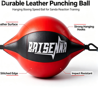Ballon de vitesse de boxe professionnel en cuir OEM, cible de réaction pour la gym, la maison, le fitness et l'entraînement Sanda