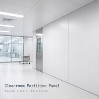 Panneau en nid d'abeille en aluminium, panneau composite métallique imperméable, cloison pour salle blanche