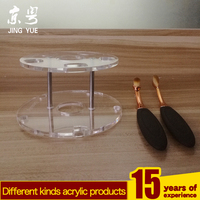 Présentoir Moderne de Luxe Écologique en Acrylique Transparent PMMA Personnalisable, Support Pliable pour Maquillage, Séchoir à Pinceaux Cosmétiques Recyclable