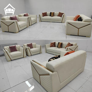 أريكة جلدية فاخرة بتصميم عصري لغرفة المعيشة طقم أريكة تشيسترفيلد أثاث للمنزل والفندق والمكتب - Product Image 3