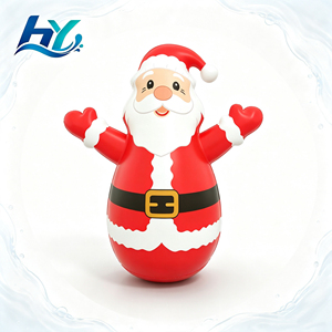 Décoration de Noël gonflable en PVC rouge 112x100x56cm, durable, écologique, souple, cadeaux promotionnels de vacances personnalisés - Product Image 1