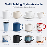 Lot de tasses à café en céramique Bone China 11 oz blanches pour sublimation, boîte cadeau, qualité alimentaire, anti-fuite, OEM/ODM pour la promotion de marques