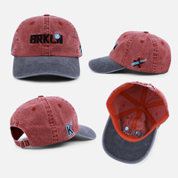 Gorra de Béisbol de 6 Paneles, Estilo Vintage, 100% Algodón, con Logotipo Bordado Personalizado, sin Estructura, de Algodón Lavado y Desgastado, Tipo Dad Hat