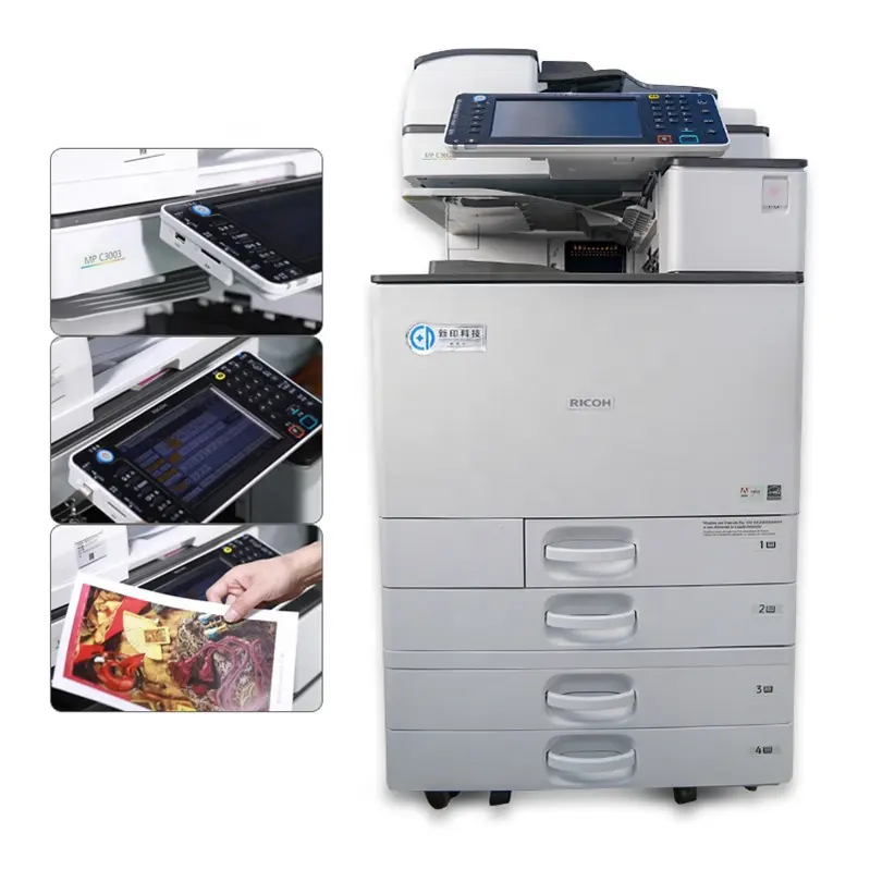Zweite Maschine Papiers ch neider A4 A3 Ricoh Imprimante Multifunktions-Fotokopie Noir et blanc Ricoh mp c3003 c3503 c4503 c5503