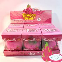 Jumbo Squishy Superzachte TPR Drakenvrucht Fidget Toys Kneedbare Simulatie Eten Decompressie Speelgoed Fidget Toys