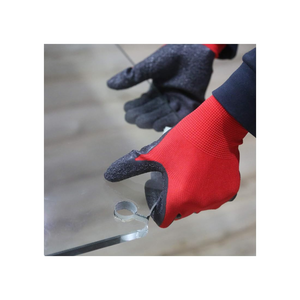 Gants de travail de sécurité pour hommes, en polyester, à bonne adhérence, pour l'assemblage, la construction, le jardinage, résistants, avec revêtement en latex - Product Image 3