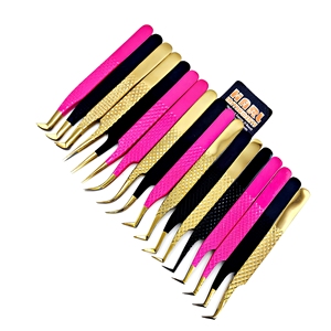 Eyelash Extension Tweezers New Collection 2026 Eyelash Extension Tweezers with Fiber Tips <b>Lash</b> Tweezer For Eyelash Artist - Product Image 4