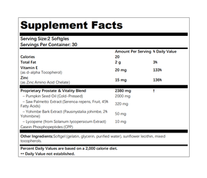 OEM/ODM 天然前立腺＆活力サポートソフトジェル（パンプキンシードオイル45％脂肪酸、ノコギリヤシエキス配合） - Product Image 5