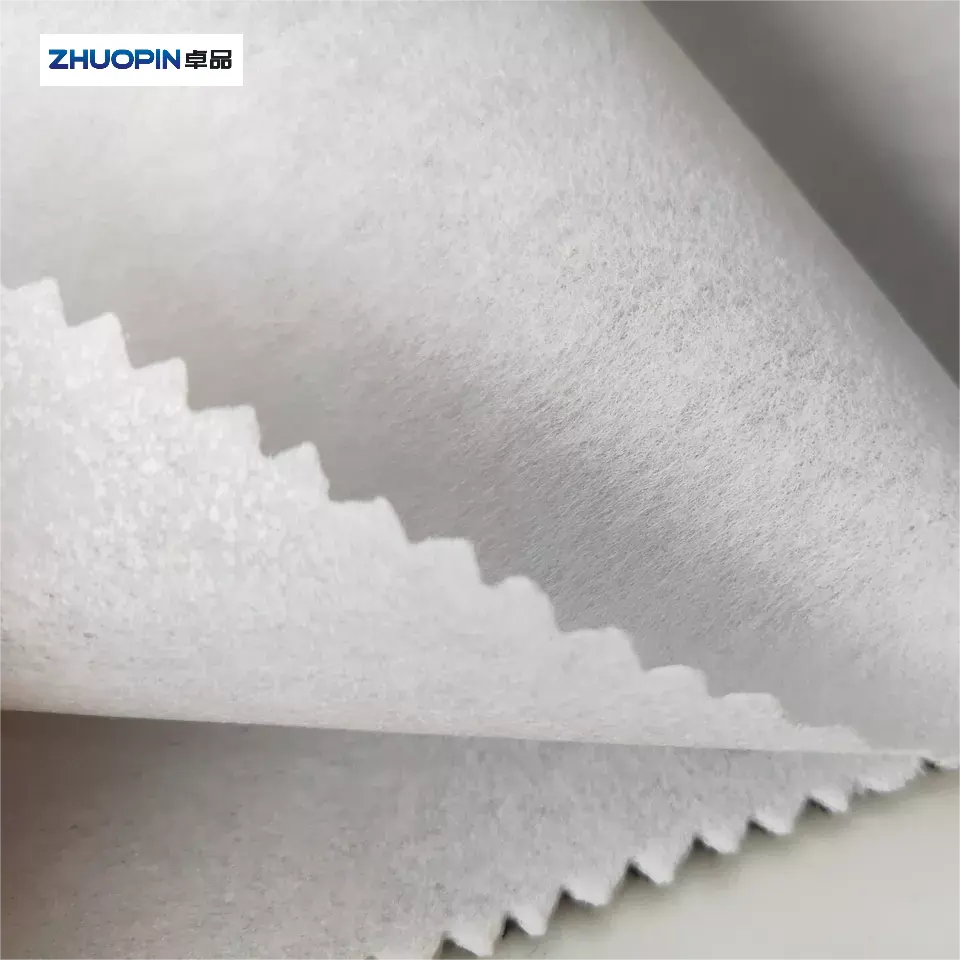 1035H 1040H 1050H nonwoven fusible interlining 100% polyester interlining for any clothes