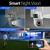 Monitor Inalámbrico 5G para Exteriores con Calidad de Imagen de Alta Definición, Cámara de Doble Lente, WiFi, IP66, Resistente al Agua, 12V