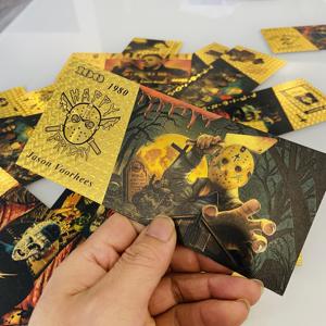 定制设计纪念品电影系列金属工艺品塑料卡儿童玩具24K金箔镀金钞票 - Product Image 2