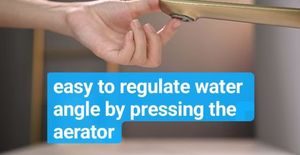 <span class=keywords><strong>Robinet</strong></span> de lavabo à <span class=keywords><strong>main</strong></span> en laiton à 2 modes Angle de sortie d'<span class=keywords><strong>eau</strong></span> réglable Antirouille et anti-éclaboussures Céramique douce <span class=keywords><strong>Eau</strong></span> chaude et <span class=keywords><strong>froide</strong></span> pour salle de bain - Product Image 6