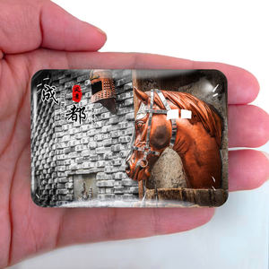 Aimant de réfrigérateur en PVC moderne Cadeau souvenir Paysage touristique du Sichuan Chengdu Taiguli Kuanxiangzi Jiuyanqiao Qingyang Crystal - Product Image 6