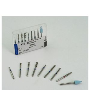 Juego de fresas FG dentales de alta velocidad para preparación de carillas de porcelana - Product Image 4