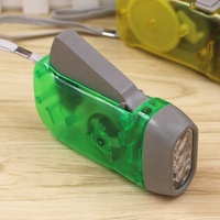 Lampe torche d'urgence QXMOVING pour l'extérieur, chargeur dynamo à manivelle, corps de lampe en ABS, 3 lampes LED pour le camping