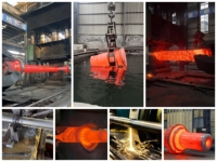 KOMANSK Arbre principal de moulin à rouleaux sur mesure pour usine sidérurgique, forgé, grand rotor d'entraînement, revêtement en oxyde noir