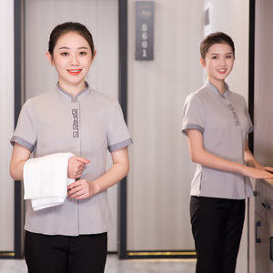 Uniformes <span class=keywords><strong>de</strong></span> personnel d'entretien ménager grande taille, <span class=keywords><strong>prix</strong></span> d'usine en gros, service <span class=keywords><strong>de</strong></span> nettoyage <span class=keywords><strong>de</strong></span> chambre, uniforme d'hôtel - Product Image 2