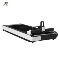 Máquina de Corte Láser de Fibra CNC Cypcut TS de Plataforma Única 6015/6020/6025 con Refrigeración por Agua, Compresor de Aire y Estabilizador de Voltaje