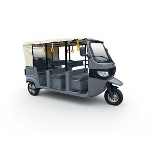 Taxi électrique à 3 roues à carrosserie ouverte 60V 4000W Tuk Tuk tricycle pousse-pousse avec charge utile de 400kg et vitesse de 30 à 50 km/h - Product Image 2