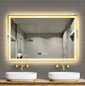 Luxury Look Mirror Intelligent Design LED Light Blue-tooth Antifogging Bathroom Mirror 2 Way Mirror