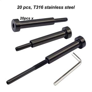 Kit de barandilla de <span class=keywords><strong>cable</strong></span> invisible negro Tensor DE CAMBIO DE 1/8 "y terminal oculto T316 Acero inoxidable - Product Image 3