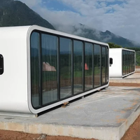 Solution d'aménagement polyvalente : Maisons conteneurs Apple Cabin pour bureau à domicile, bureau de jardin, maison d'hôtes, usage en station balnéaire - Contemporain