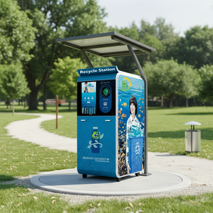 Sistema de reciclaje inteligente RVM | Máquina expendedora inversa impulsada por AI con <span class=keywords><strong>programa</strong></span> de devolución de bebidas - Product Image 3