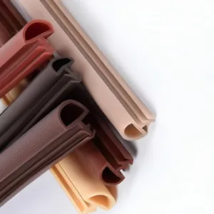 PVC TPE TPV EPDM Silicone Wooden Door And Window Rubber Sealing Strip