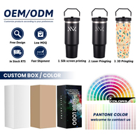 Vaso Térmico Personalizado de Navidad de 30oz, Taza de Café de Acero Inoxidable de Doble Pared, Aislada para Coche, Cerveza o Viajes, con Tapa y Popote Abatible