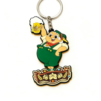 Pinshuo, fabricant depuis 20 ans, porte-clés en caoutchouc souple PVC 2D avec impression UV écologique, logo personnalisé, pour cadeaux promotionnels