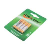 Baterai Alkaline 3-Circles 1.5V AAA/LR03 AM-4 1.8Wh untuk Peralatan Listrik & Elektronik Konsumen
