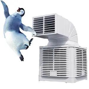 Industrial wall roof mounted evaporative air cooler factory warehouse water-cooled air conditioning fan with good price