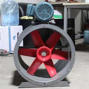 Ventilateur axial 36 pouces avec pales en alliage d'aluminium, 2900 tr/min, roulement à billes, corps en fonte, alimentation électrique, couleur rouge - Product Image 2