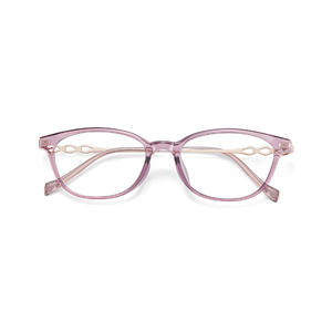 Monturas de Gafas Ovaladas para Mujer Danyang, Aleación TR90, Montura Completa, Diseño Cuadrilateral Lineal, Lentes de Resina, Modelo JF8087 - Product Image 2