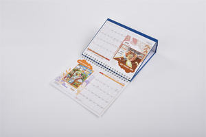 SWIFT PRINT calendrier de bureau chinois de qualité supérieure calendrier d'impression 250 G 210X180 Mm Wire-O personnalisé avec utilisation d'horloge en papier sans bois - Product Image 5