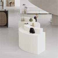Support d'exposition pliable rétractable en papier kraft style Art Déco avec rangement, cloison de stand portable pour salon professionnel