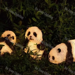 Landscape Panda <b>Light</b> Sculpture for Outdoor Resorts Parks Shopping Malls and <b>Holiday</b> Event Decoration - Product Image 5